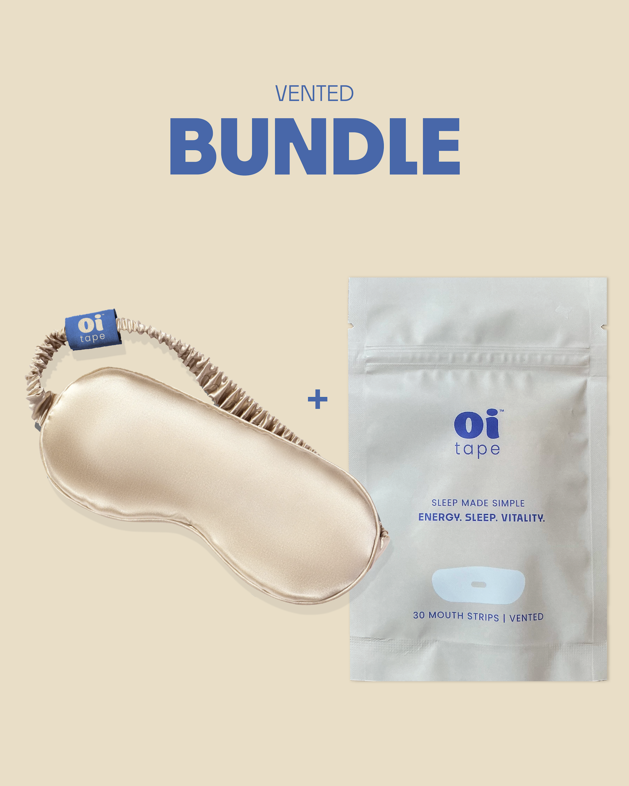 Sleep Mask & Vented Mouth Tape
