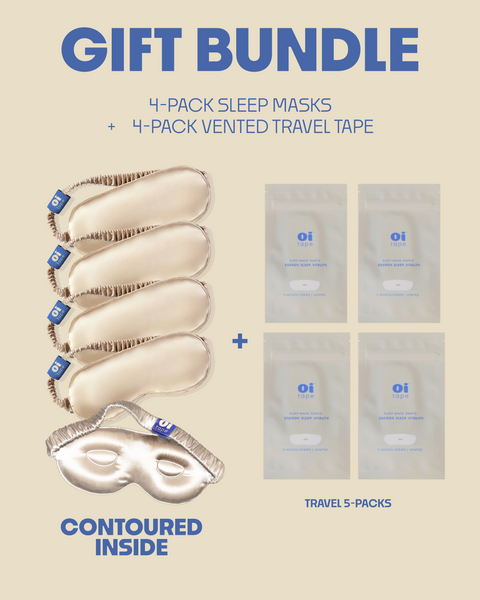 【新作】Sleep and Laugh. Gift Bundle Sleep Mask & Vented Travel Pack – oi tape