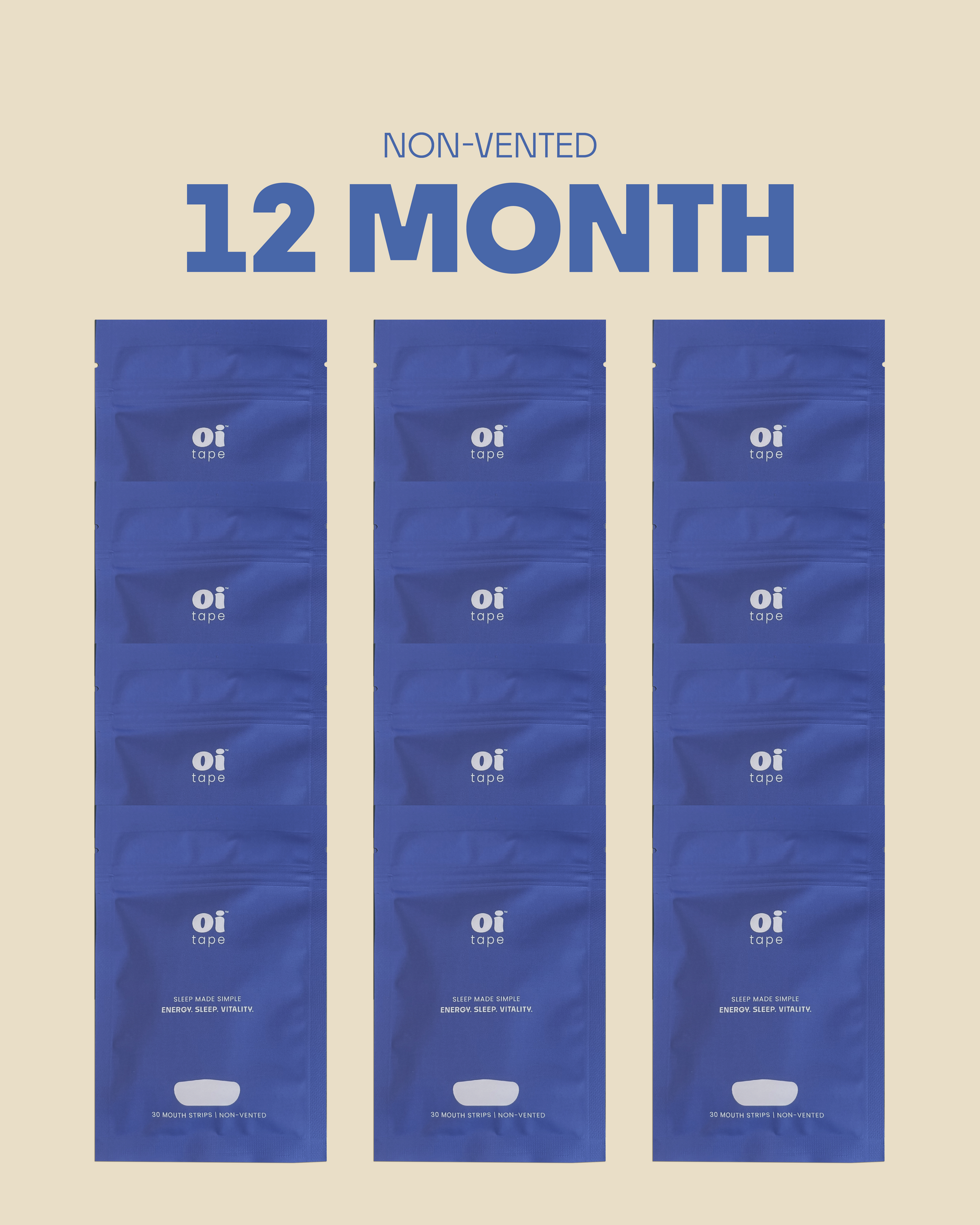 oi tape™ Non-Vented Year Supply