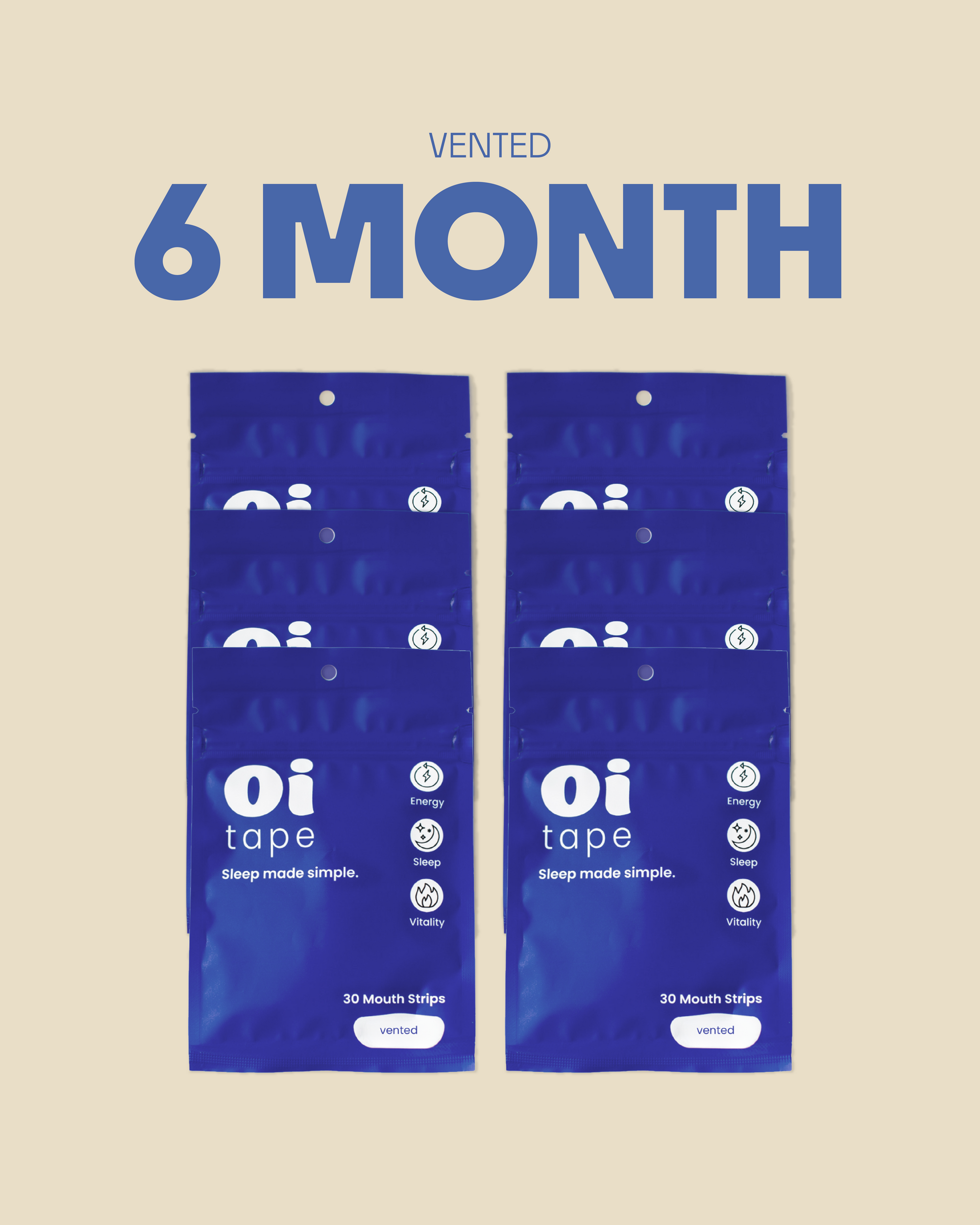 oi tape™ Vented 6-Month Supply