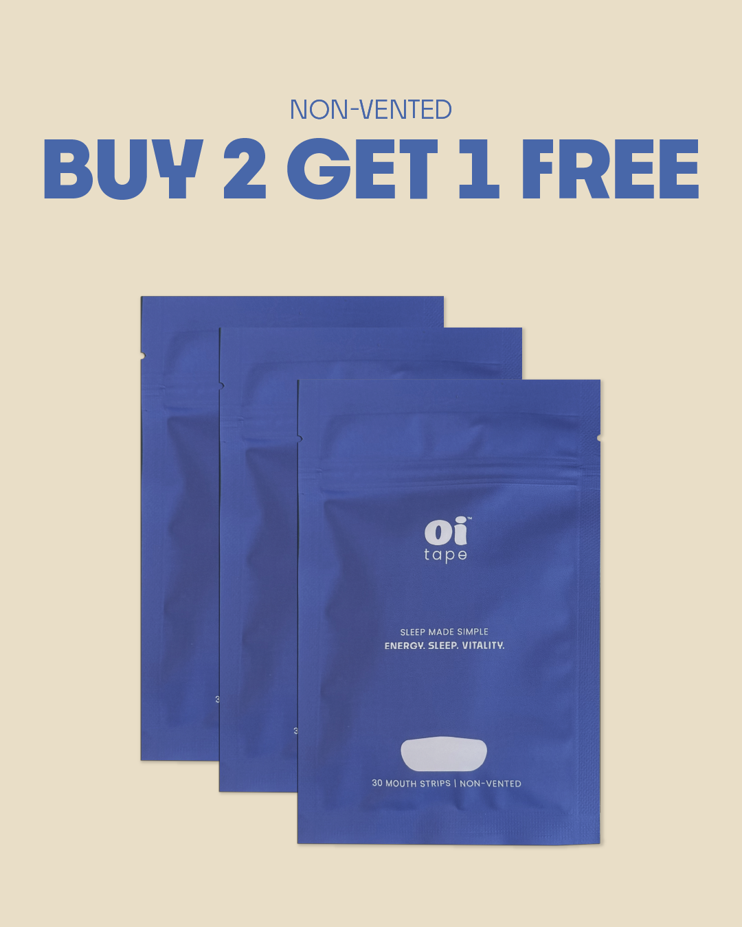 oi tape™ Non-Vented 3-Month Supply
