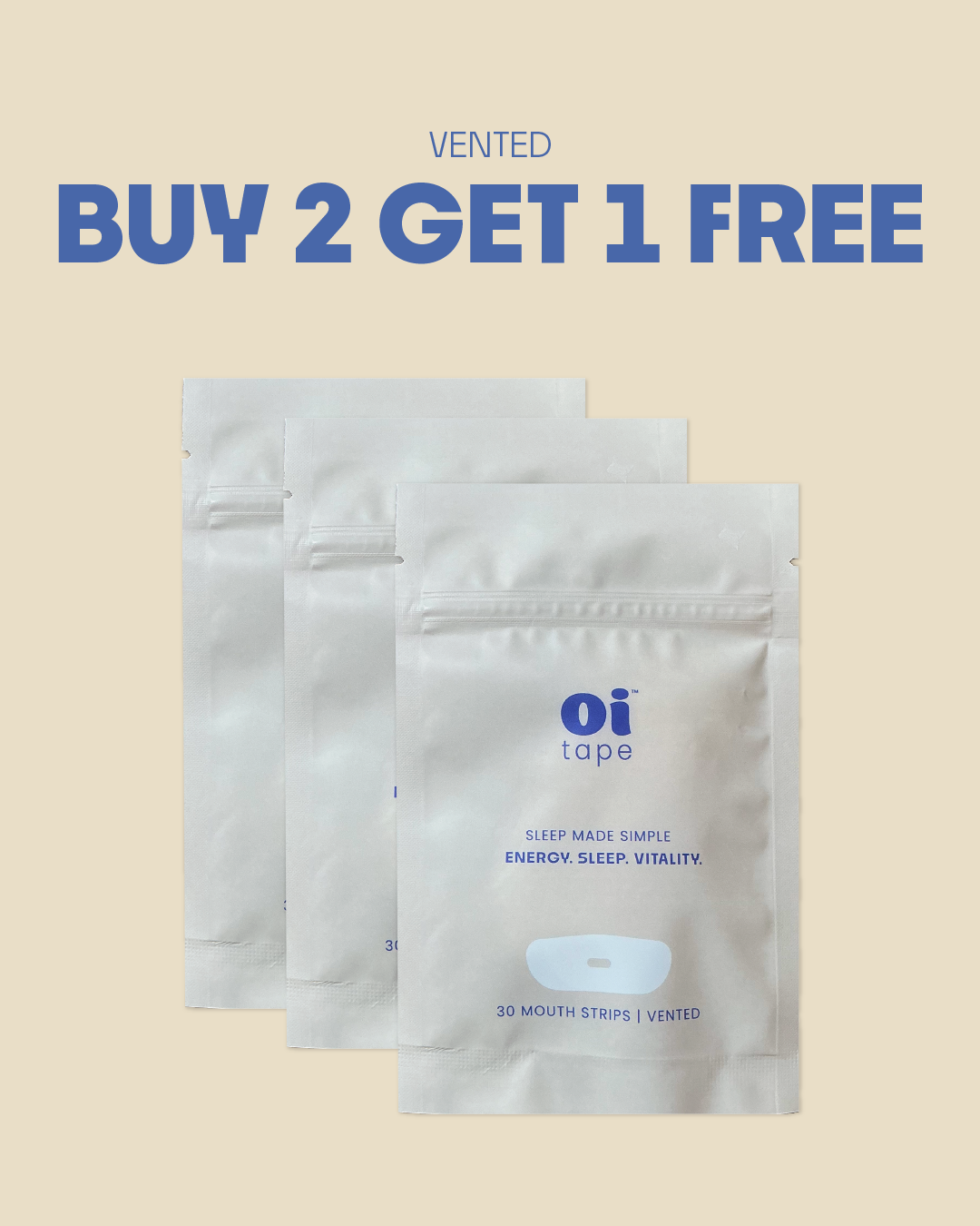 oi tape™ Vented 3-Month Supply